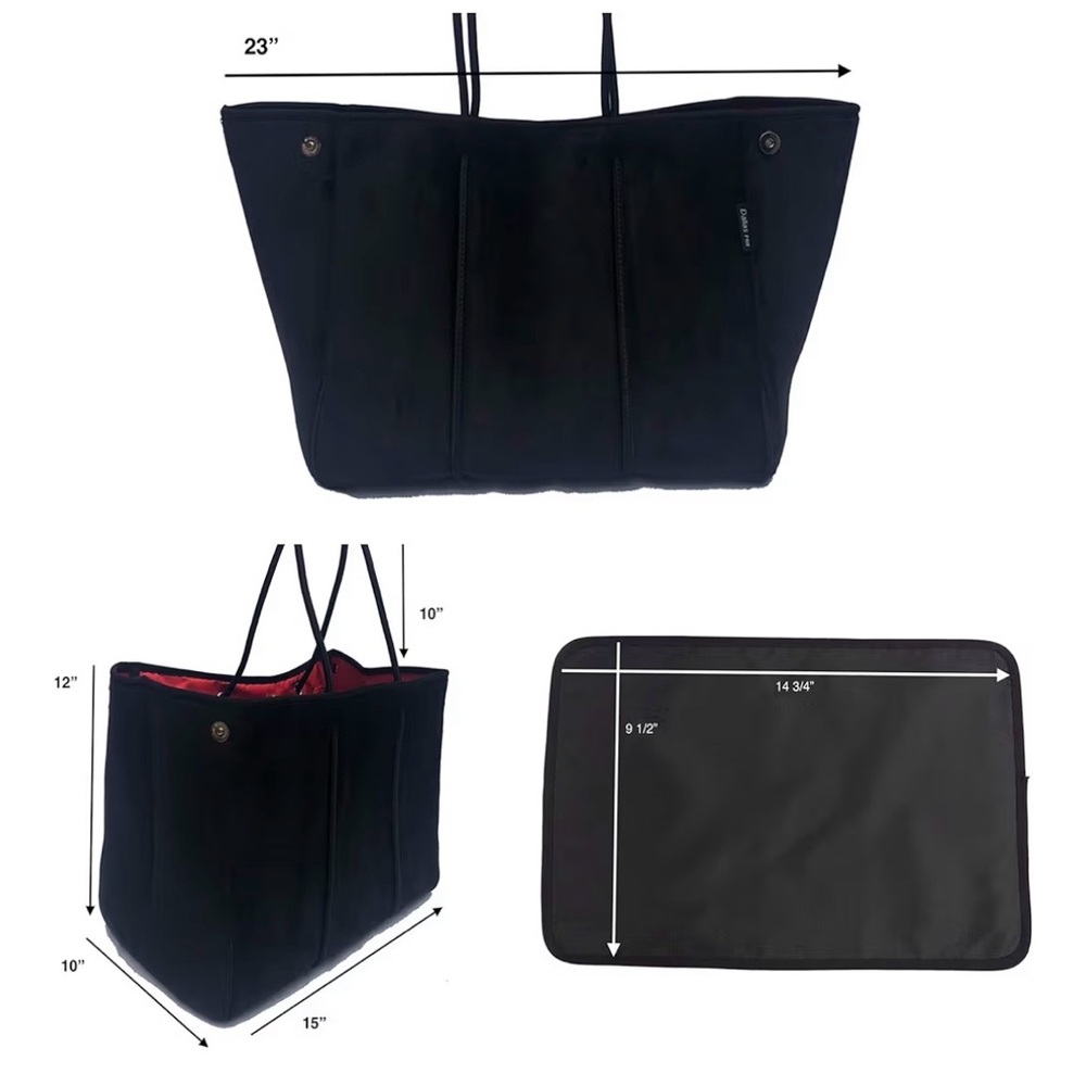 Neoprene Camouflage Tote with Red Stripe - Picture 3 of 10